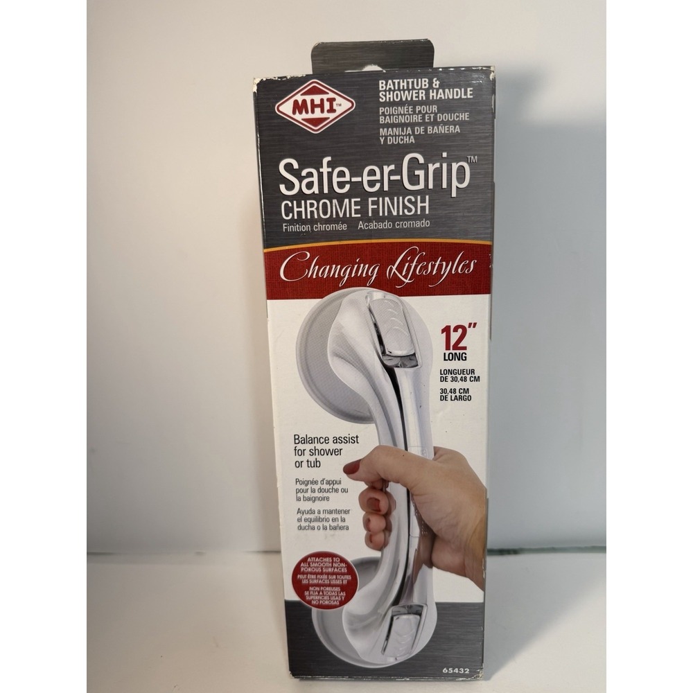 Bathroom & Shower Handle Balance Assist for Shower or Tub by MHI 12" Open Box